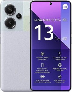 Xiaomi Redmi Note 13 Pro+Plus) 5G 12/512GB Aurora Purple Global Version Гарантія 1 рік