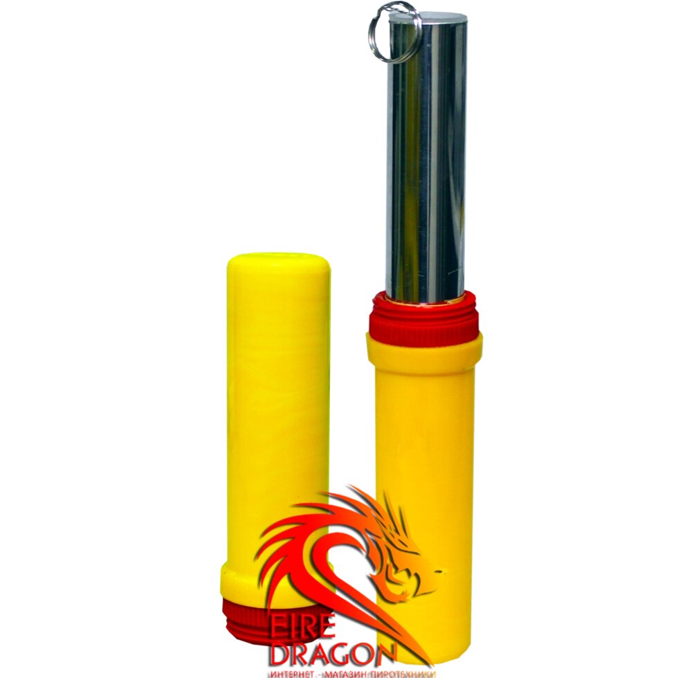 Факел димний ручної, час димоутворення: до 1 хвилини, колір диму: жовтий від компанії Інтернет-магазин піротехнічних виробів "Fire Dragon" - фото 1