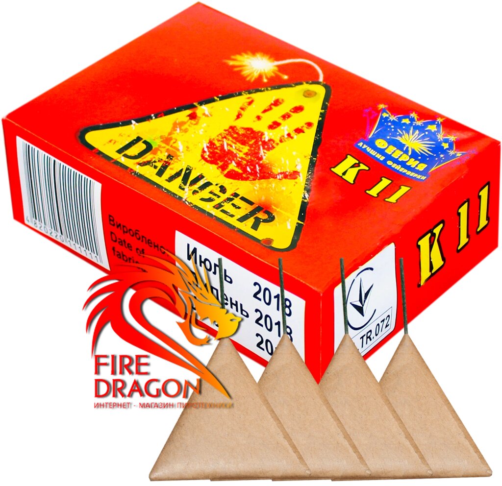 Петарди Danger К11 в упаковці 20 штук від компанії Інтернет-магазин піротехнічних виробів "Fire Dragon" - фото 1