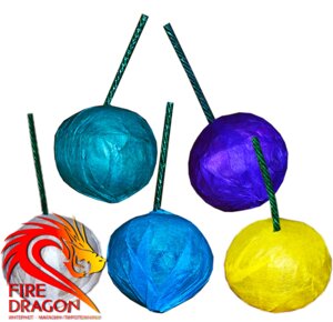Димні кульки в упаковці 6 штук, колір: синій, фіолетовий, зелений, жовтий, білий