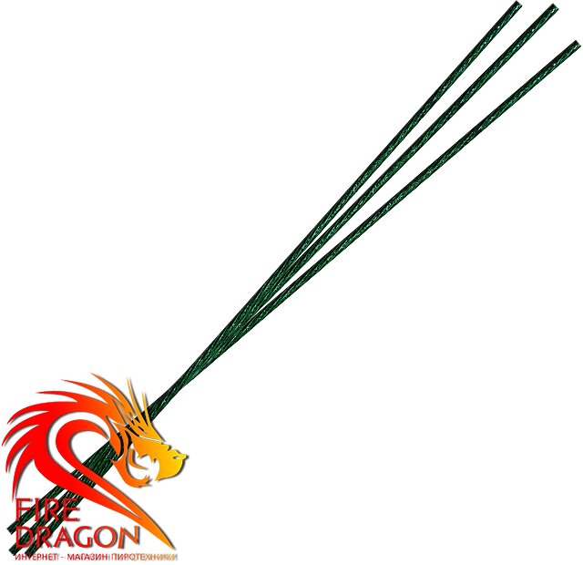 Стопін (гніт, сповільнювач) зелений, довжина: 1 метр, діаметр: 2 мм, швидкість горіння: 1 см в сек. від компанії Інтернет-магазин піротехнічних виробів "Fire Dragon" - фото 1