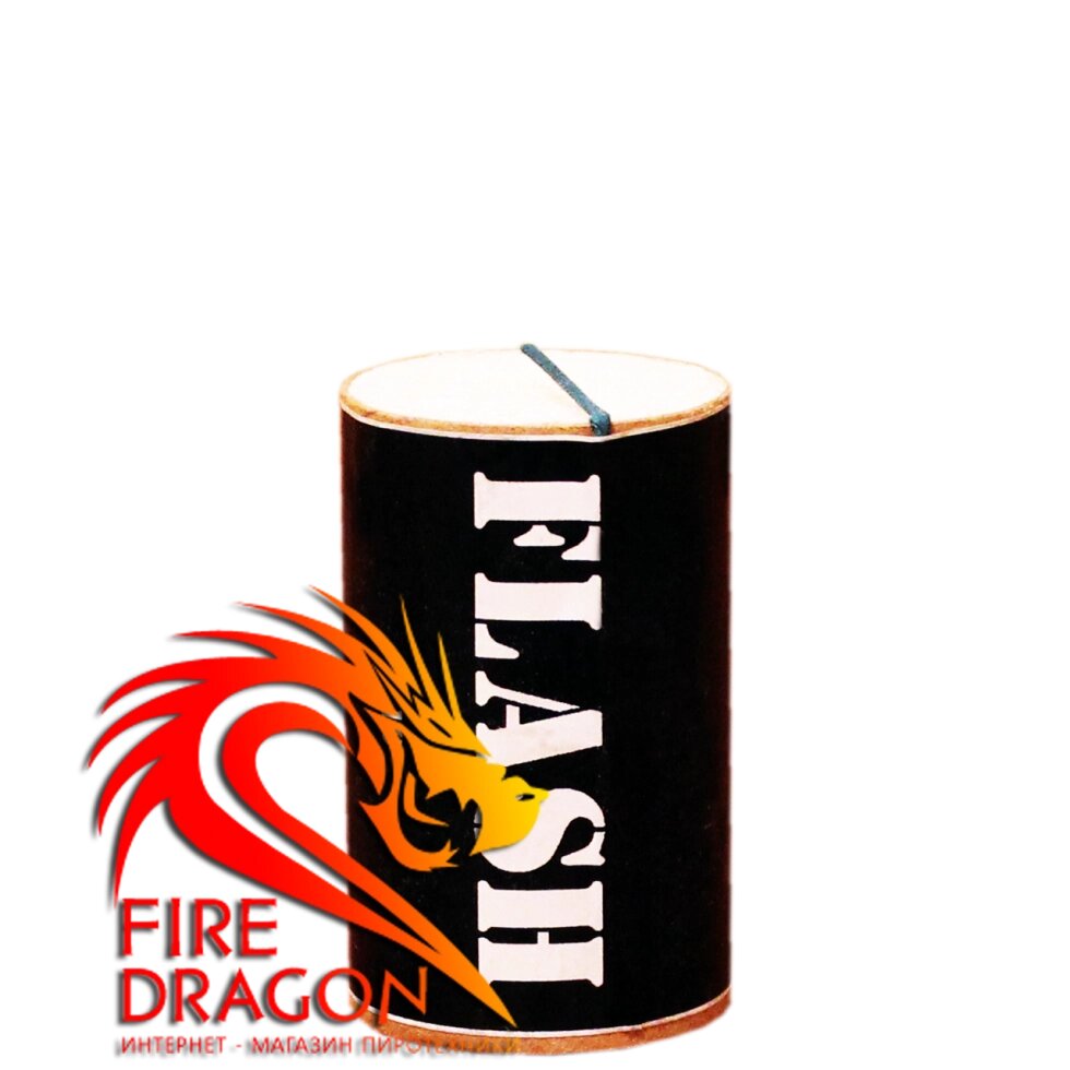 Світлошумова граната FLASH-10, вага піротехнічної суміші: 10 грам, ефект: світло-шумовий вибух з яскравим спалахом вогню від компанії Інтернет-магазин піротехнічних виробів "Fire Dragon" - фото 1