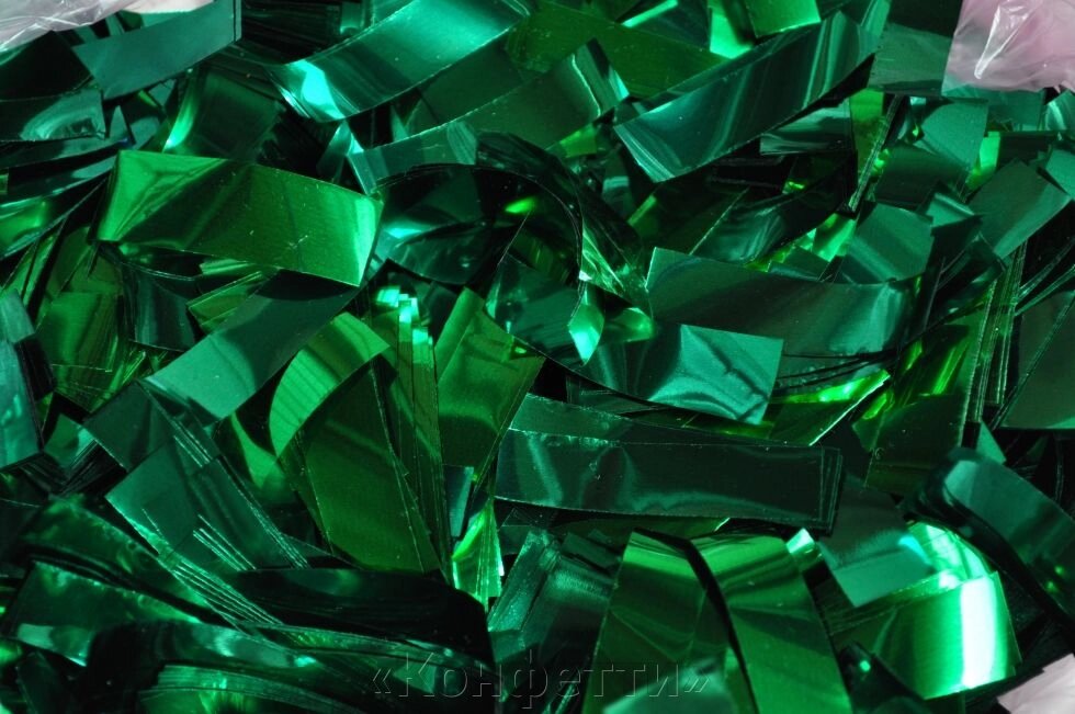 Метафан зелений фольгований від компанії «Конфетті» - фото 1