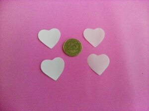 Сердечка білі