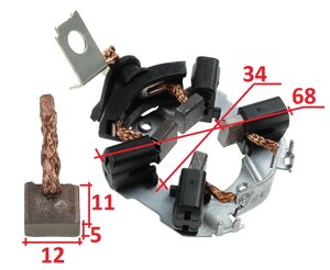 Щітки стартера CHEVROLET DAEWOO MERCEDES Sprinter Vito MINI Cooper OPEL RENAULT SSANGYONG Korando Musso VW LT28-35 40-55