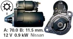 Стартер JAGUAR S-Type NISSAN 100NX Almera Micra Primera 1.5 1.6 1.8 1.0 i 1.4 i 2.5 V6 B13 N16 N15 V10 K11 P12