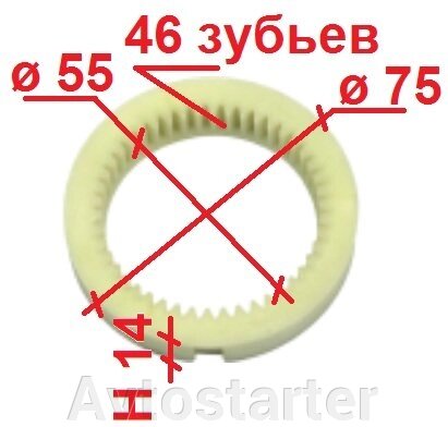 Планетарка редуктора стартера PERKINS PALOAD MASSEY FERGUSON JCB від компанії Avtostarter - фото 1