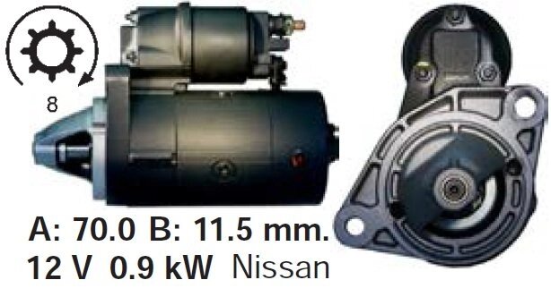 Стартер JAGUAR S-Type NISSAN 100NX Almera Micra Primera 1.5 1.6 1.8 1.0 i 1.4 i 2.5 V6 B13 N16 N15 V10 K11 P12 від компанії Avtostarter - фото 1