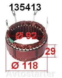 Статорна обмотка для генератора Denso LAND ROVER HONDA від компанії Avtostarter - фото 1