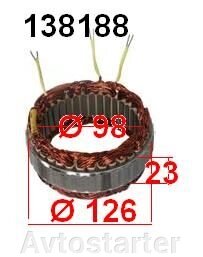 Статорна обмотка для генератора Hitachi MAZDA Opel Vauxhall NISSAN від компанії Avtostarter - фото 1
