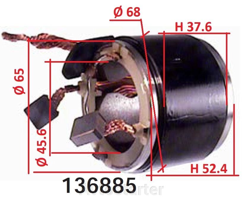 Статорна обмотка стартера TOYOTA Auris Celica Corolla LEXUS IS200 1.4 1.6 1.8 2.0 від компанії Avtostarter - фото 1