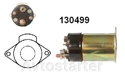 Втягує реле для стартера Remy (Delco) BUICK CADILLAC CHEVROLET JEEP PONTIAC OLDSMOBILE CLARK BOBCAT GMC від компанії Avtostarter - фото 1