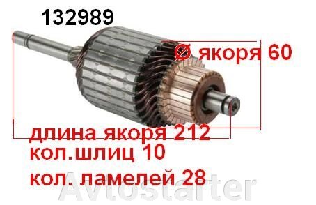 Якір (ротор) для стартера Bosch AUDI Austin FORD SEAT SKODA VOLKSWAGEN від компанії Avtostarter - фото 1