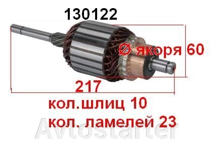 Якір (ротор) для стартера Bosch PORSCHE Kaefer Karmann Transporter Austin MG ROVER SEAT VOLKSWAGEN від компанії Avtostarter - фото 1