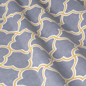 Декоративні тканини золоті геометричні Орнамент на сірий Туреччина 85707v12