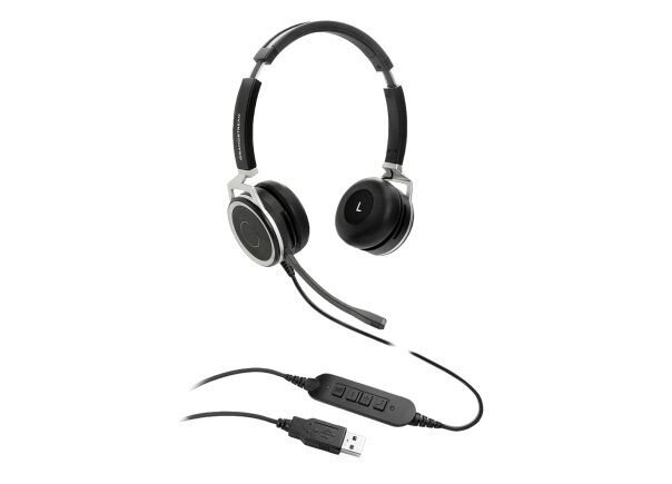 Grandstream GUV3005 - USB гарнітура з 2 навушниками від компанії РГЦ: IP-телефонія, call-центр, відеоконферецзв'язок - фото 1