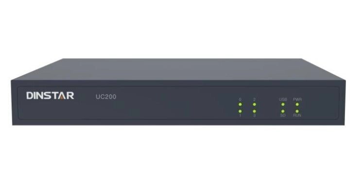 IP-АТС Dinstar UC200 від компанії РГЦ: IP-телефонія, call-центр, відеоконферецзв'язок - фото 1