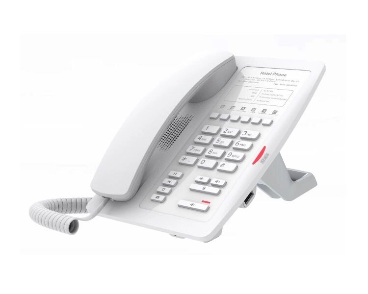 IP-телефон для готелю Fanvil H3 білий від компанії РГЦ: IP-телефонія, call-центр, відеоконферецзв'язок - фото 1