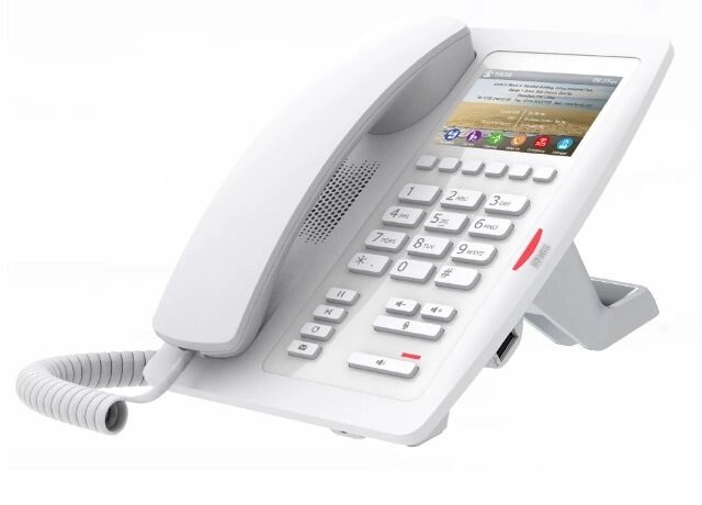 IP-телефон для готелю Fanvil H5 білий від компанії РГЦ: IP-телефонія, call-центр, відеоконферецзв'язок - фото 1