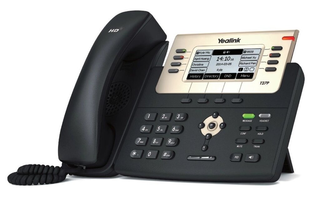 IP-телефон Yealink SIP-T27G від компанії РГЦ: IP-телефонія, call-центр, відеоконферецзв'язок - фото 1