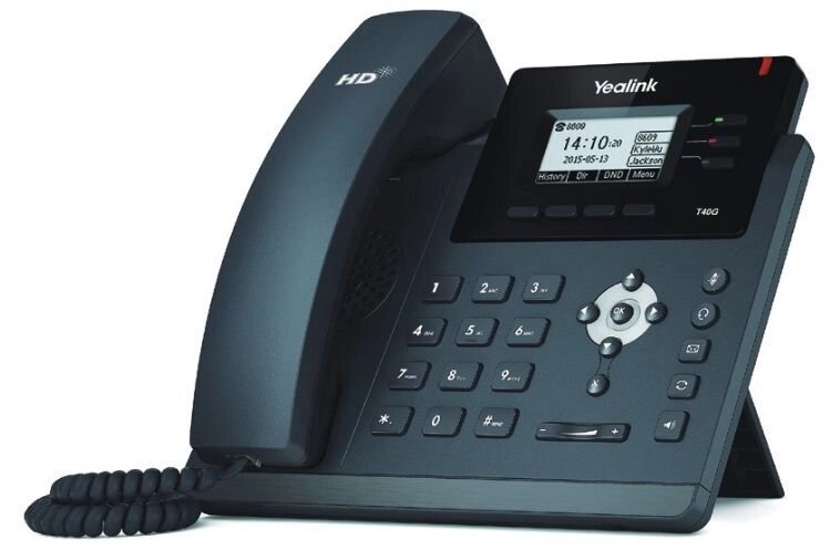 IP-телефон Yealink SIP-T40P від компанії РГЦ: IP-телефонія, call-центр, відеоконферецзв'язок - фото 1