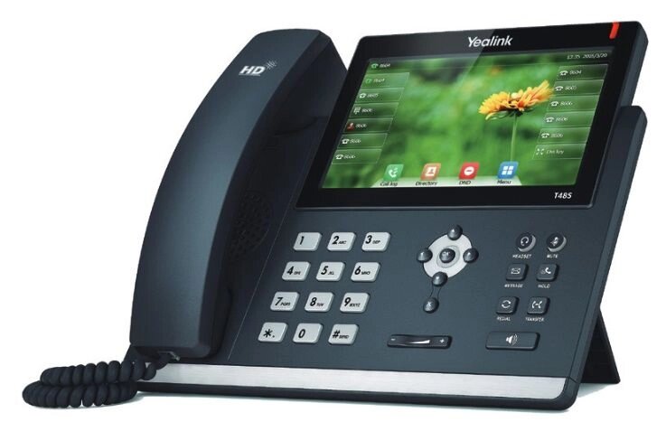 IP-телефон Yealink SIP-T48S від компанії РГЦ: IP-телефонія, call-центр, відеоконферецзв'язок - фото 1