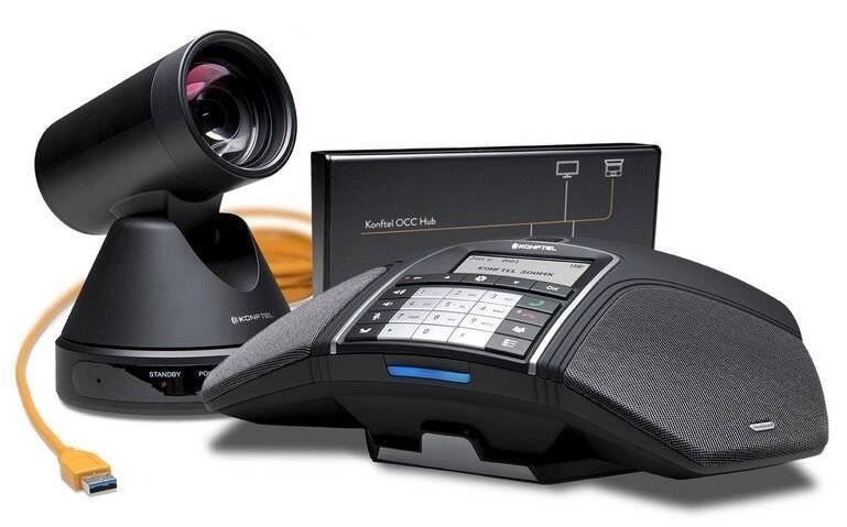 Комплект для відеоконференцій Konftel C50300 - поворотна PTZ камера і конференц-телефон від компанії РГЦ: IP-телефонія, call-центр, відеоконферецзв'язок - фото 1