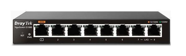 Комутатор Draytek VigorSwitch G1080 від компанії РГЦ: IP-телефонія, call-центр, відеоконферецзв'язок - фото 1