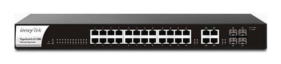 Комутатор Draytek VigorSwitch G1280 від компанії РГЦ: IP-телефонія, call-центр, відеоконферецзв'язок - фото 1