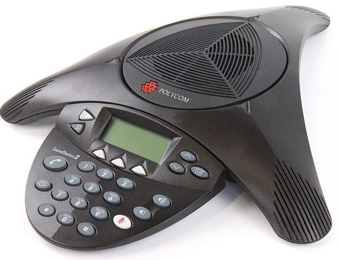 Конференц-телефон Polycom SoundStation 2 EX від компанії РГЦ: IP-телефонія, call-центр, відеоконферецзв'язок - фото 1