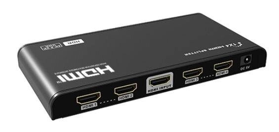 Lenkeng LKV314HDR-V2.0 — сплітер HDMI 1 в 4 від компанії РГЦ: IP-телефонія, call-центр, відеоконферецзв'язок - фото 1