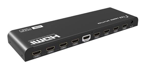 Lenkeng LKV318HDR-V2.0 — сплітер HDMI 1 в 8 від компанії РГЦ: IP-телефонія, call-центр, відеоконферецзв'язок - фото 1