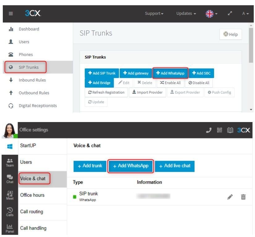 Интеграция IP-АТС 3CX и WhatsApp