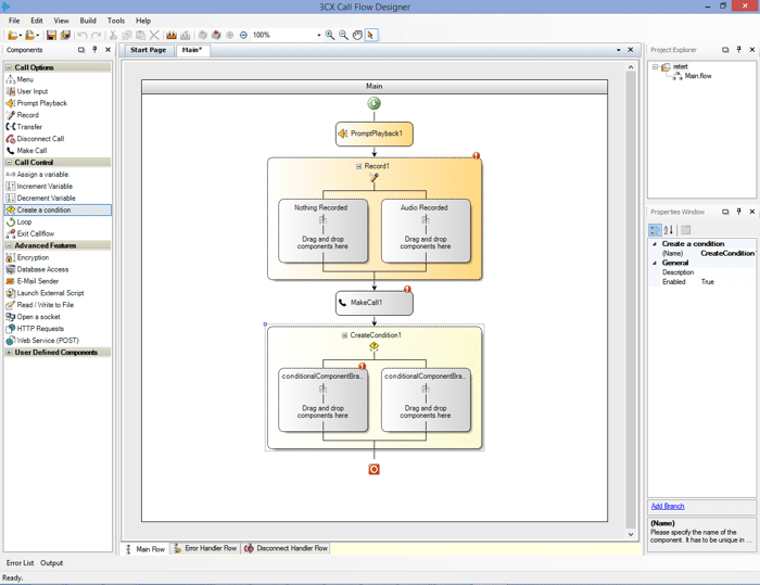 3CX Call Flow Designer