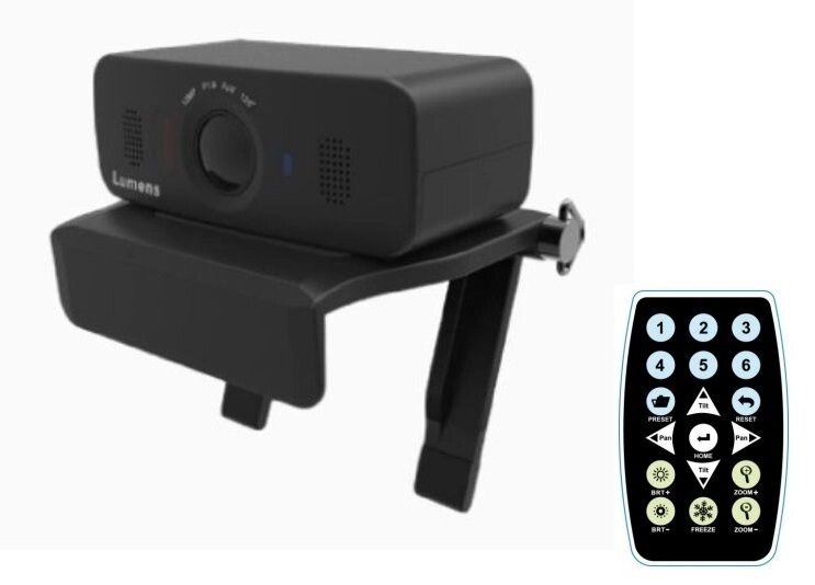 USB-камера з мікрофоном та пультом Lumens VC-B10U (B) від компанії РГЦ: IP-телефонія, call-центр, відеоконферецзв'язок - фото 1