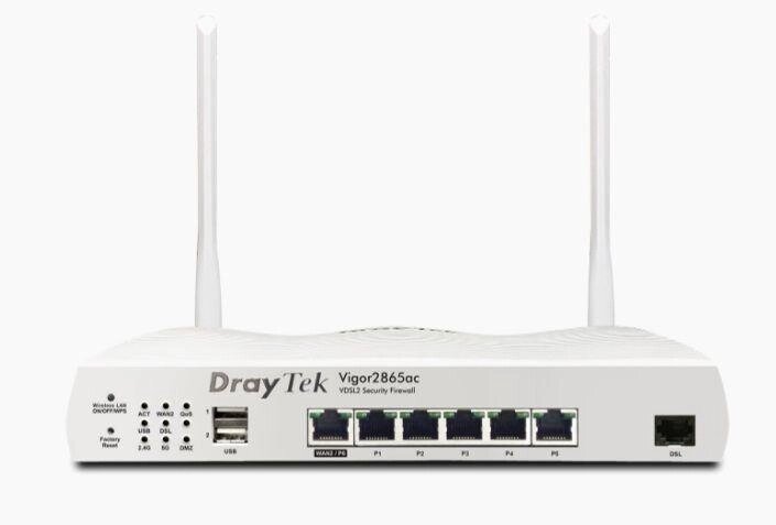 VDSL2 маршрутизатор Draytek Vigor2865ac від компанії РГЦ: IP-телефонія, call-центр, відеоконферецзв'язок - фото 1