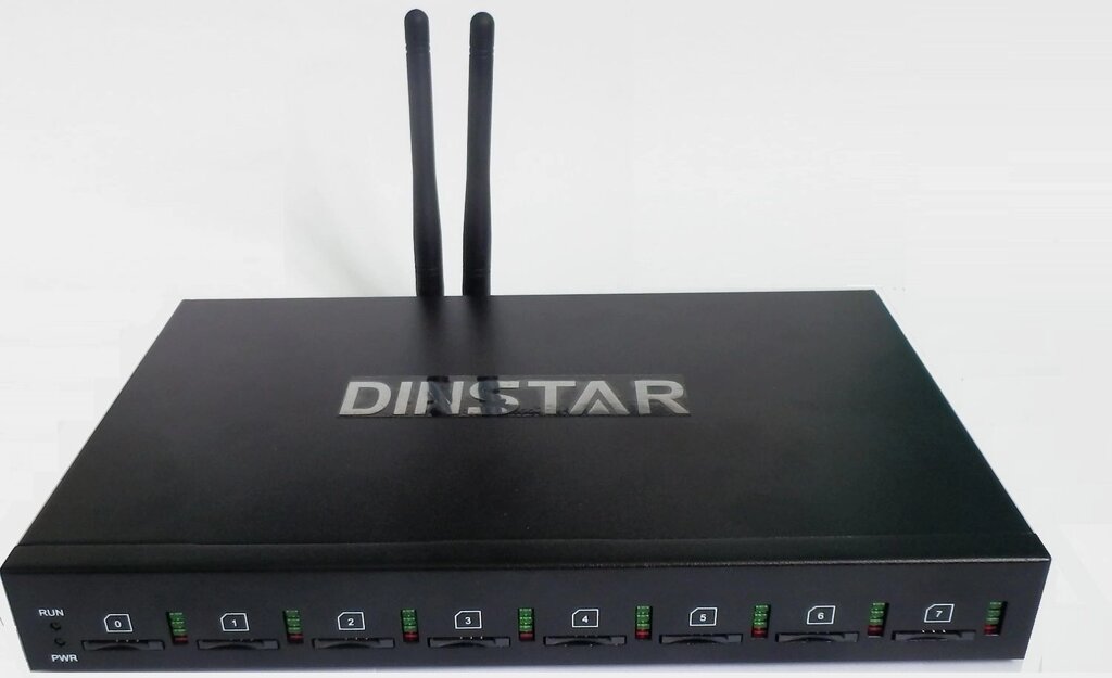 VoIP-GSM-шлюз Dinstar DWG2000E-2G від компанії РГЦ: IP-телефонія, call-центр, відеоконферецзв'язок - фото 1