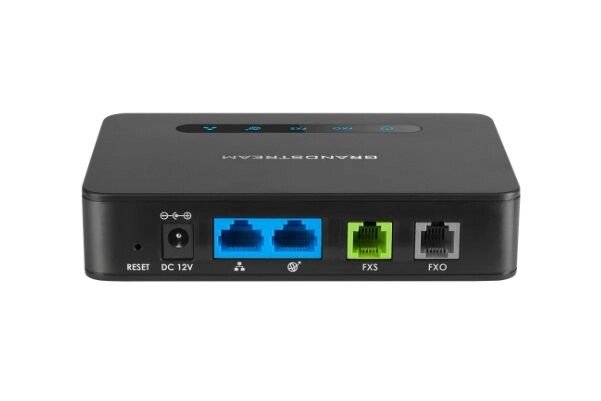 VoIP-шлюз Grandstream HT813 (1xFXS + 1xFXO) від компанії РГЦ: IP-телефонія, call-центр, відеоконферецзв'язок - фото 1