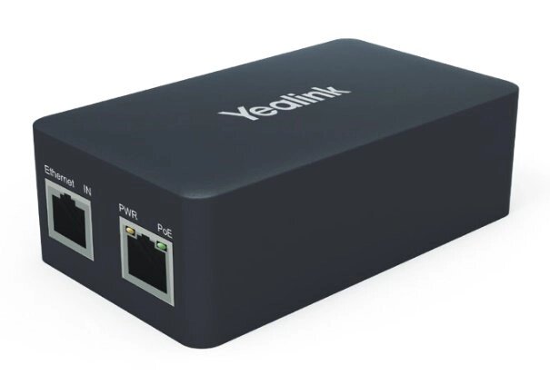 Yealink YLPOE30 - PoE адаптер для конференц-телефону від компанії РГЦ: IP-телефонія, call-центр, відеоконферецзв'язок - фото 1