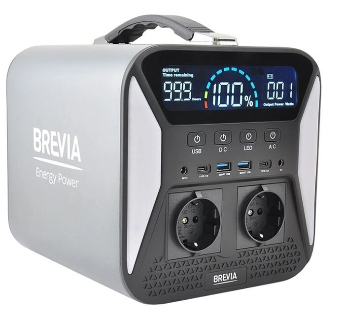 Зарядна станція Brevia 500W NCA (500 Вт, 483,8 Вт*год) від компанії РГЦ: IP-телефонія, call-центр, відеоконферецзв'язок - фото 1