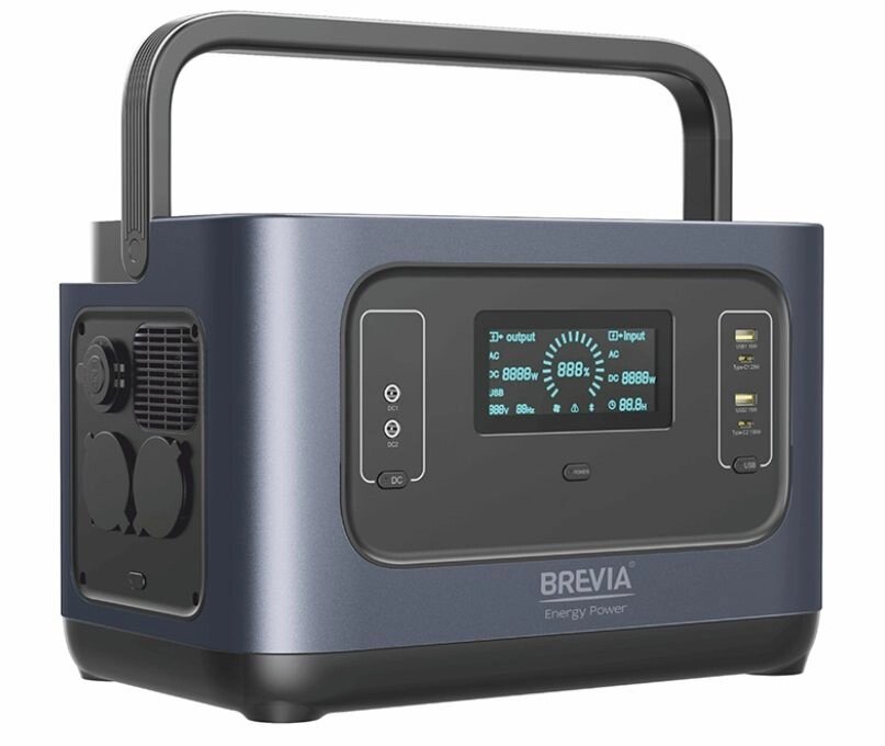Зарядна станція Brevia ePower1000 (1000 Вт, 1008 Вт*год) LiFePO4 від компанії РГЦ: IP-телефонія, call-центр, відеоконферецзв'язок - фото 1
