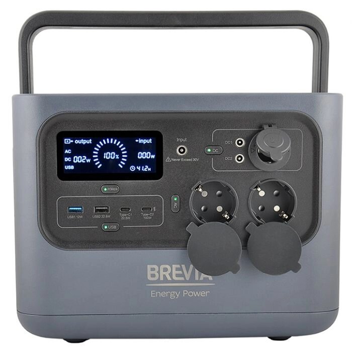 Зарядна станція Brevia ePower600+ LMO (600 Вт, 613 Вт*час) від компанії РГЦ: IP-телефонія, call-центр, відеоконферецзв'язок - фото 1