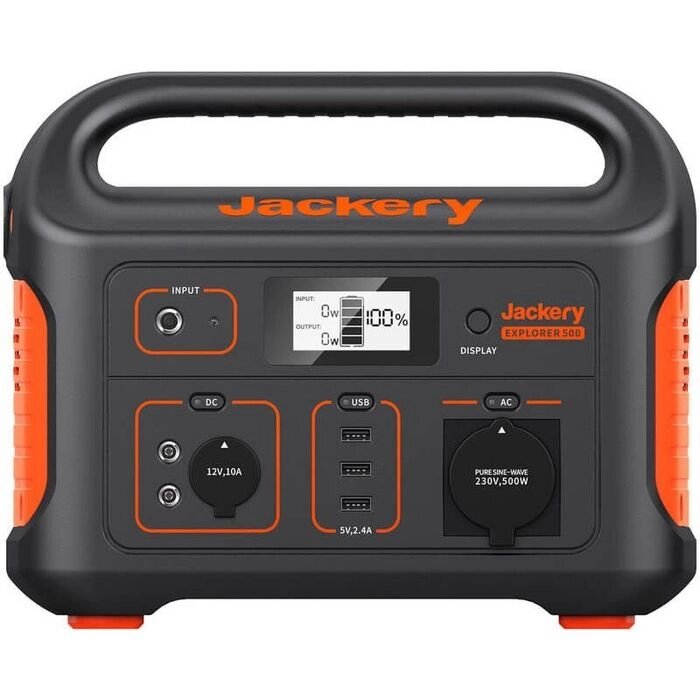 Зарядна станція Jackery Explorer 500 (500 Вт, 518 Вт*год) від компанії РГЦ: IP-телефонія, call-центр, відеоконферецзв'язок - фото 1