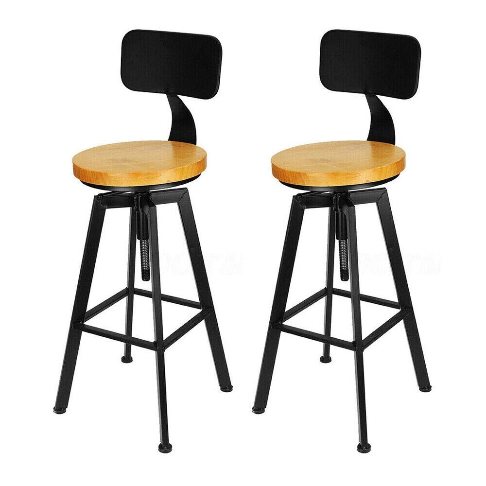 2шт Барний стілець Барні стільці з підставкою для ніг Вінтажний бар для сніданків від компанії магазин Апельсин - фото 1