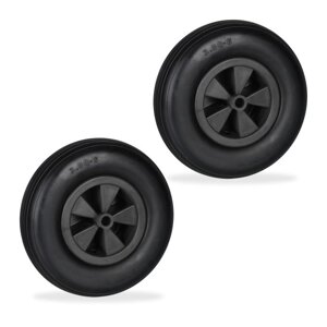 2X колеса для тачки 3.50-6 чорного кольору