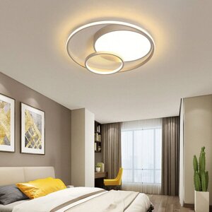 55 Вт сучасне світлодіодне акрилове стельове світло для спальні вітальні круглої люстри