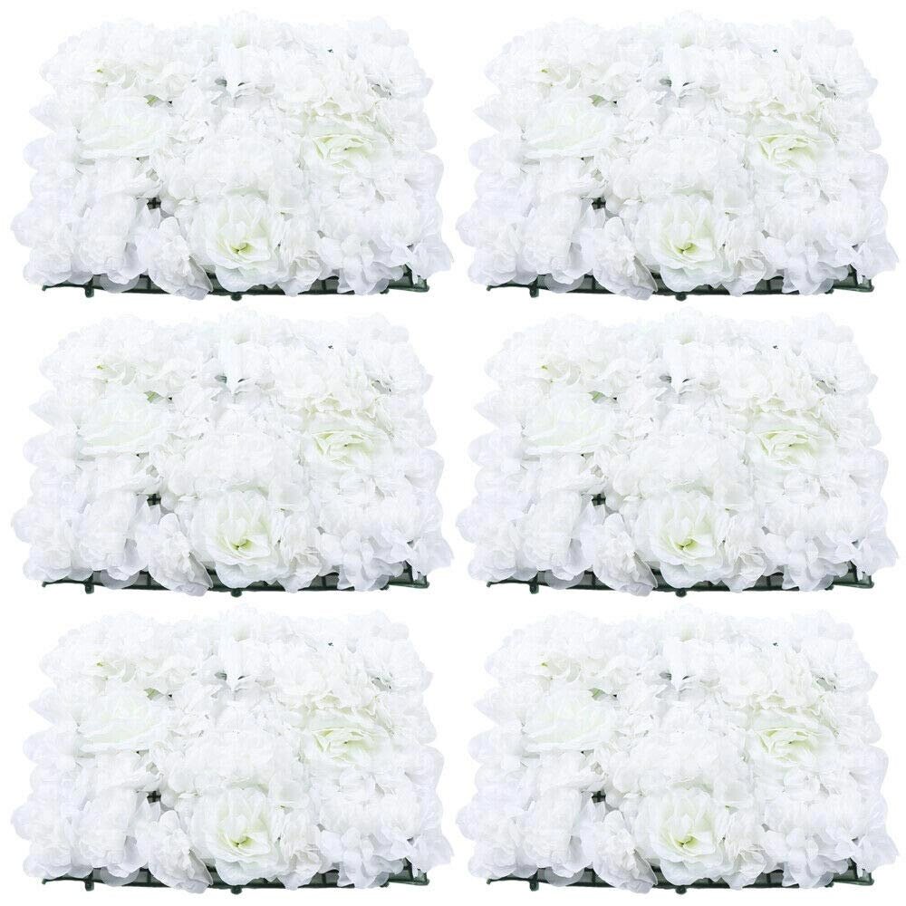 6шт Штучна квіткова настінна тарілка настінна прикраса білий 40 х 60 см від компанії магазин Апельсин - фото 1