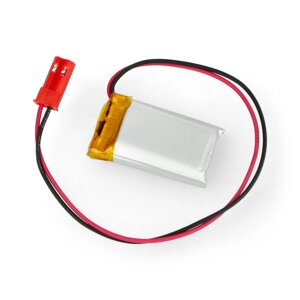 Акумулятор Akyga Li-Pol 250mAh 1S 3.7V - JST-BEC male + female - 30x17x6mm