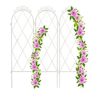 Декоративне металеве огородження для квітників, 3 панелі, залізо