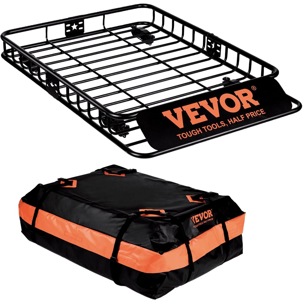 Багажник на дах VEVOR Багажник на дах універсальний 1305 x 915 x 127 мм, Багажник на дах вкл. сумку 90 кг від компанії магазин Апельсин - фото 1